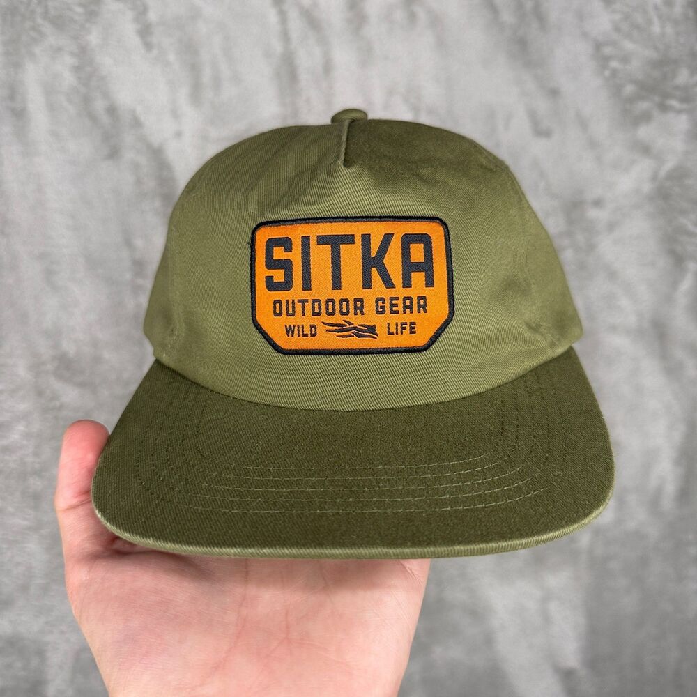 Sitka Hat Snapback Lo-Pro Unstructured Olive Green Snapback Outdoor Gear Hunting